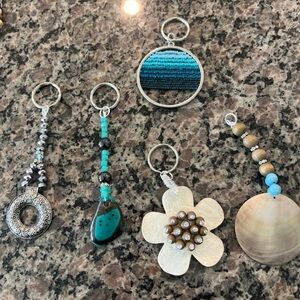 Handcrafted Beaded Keychains Set